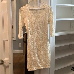 White lace dress